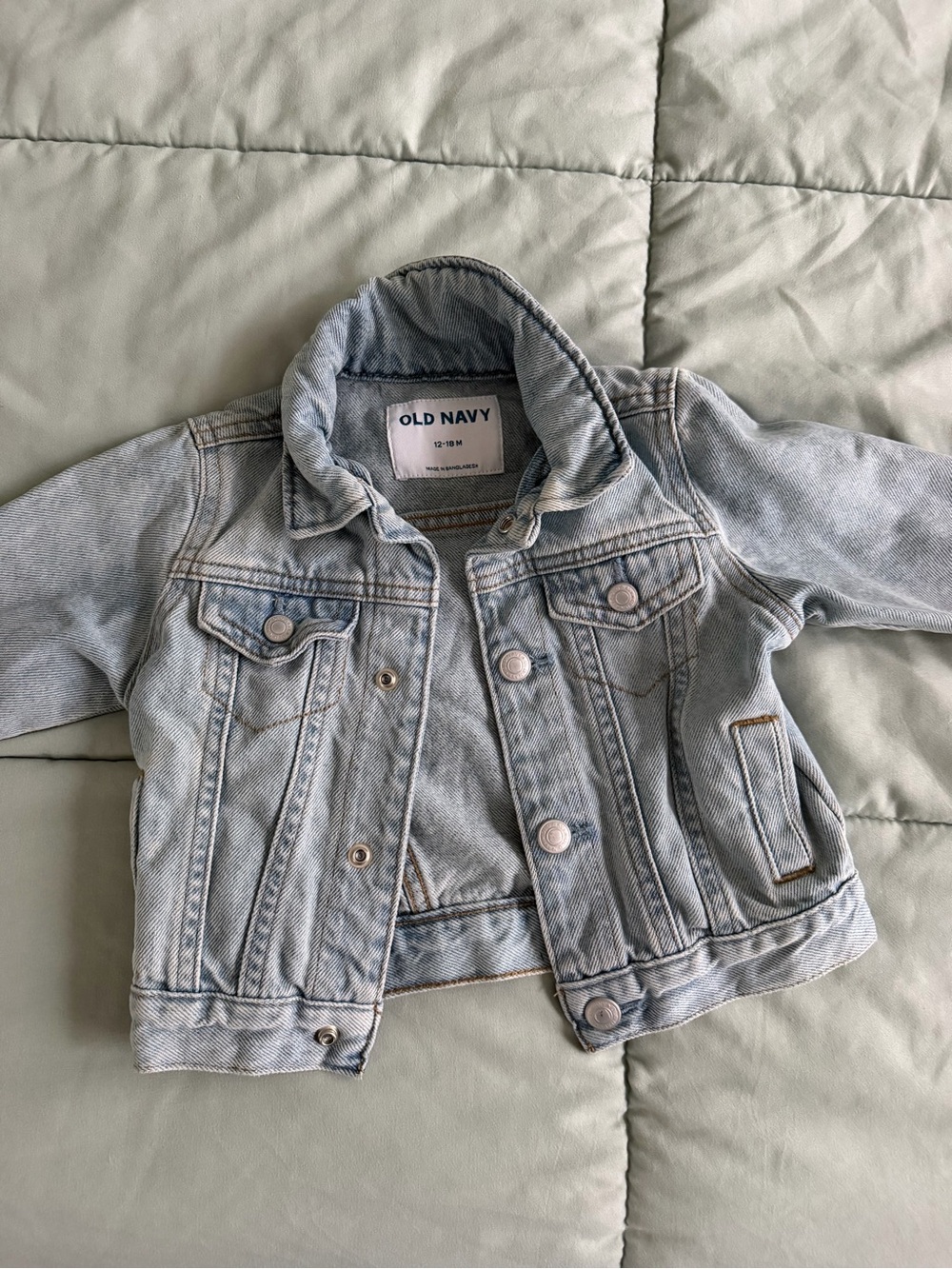 Old Navy Kids Pale Blue Denim Trucker Jacket